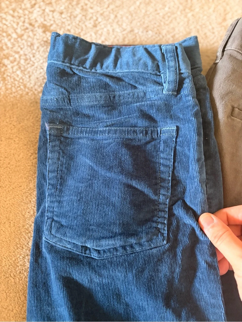 GAP CrewCuts Boys Straight Leg Jeans & Pants — White, Blue, grey Mix, sz 10
